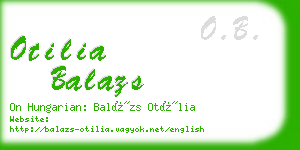 otilia balazs business card